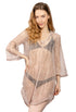 V-NECK BELL SLEEVE TUNIC - SHALE